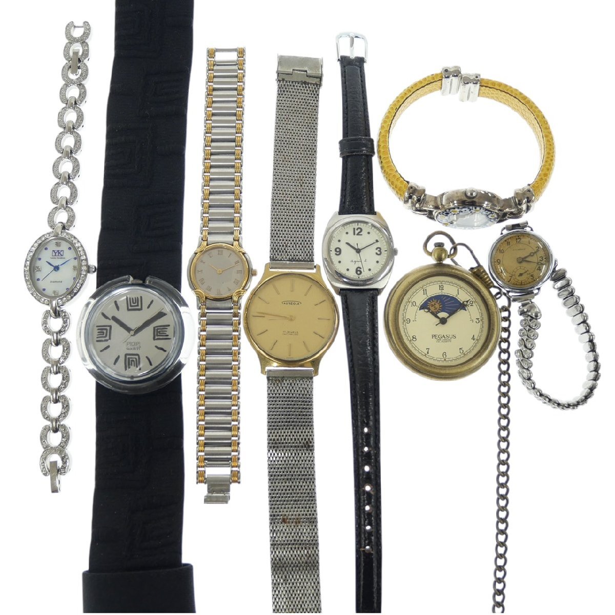 1  йен  старт   наручные часы   разные 8 шт.   комплект   LANVIN ... SWATCH ... часы    и др. QZ  карманный  часы   женский   мужской   работа   товар  ...  продаю как нерабочий