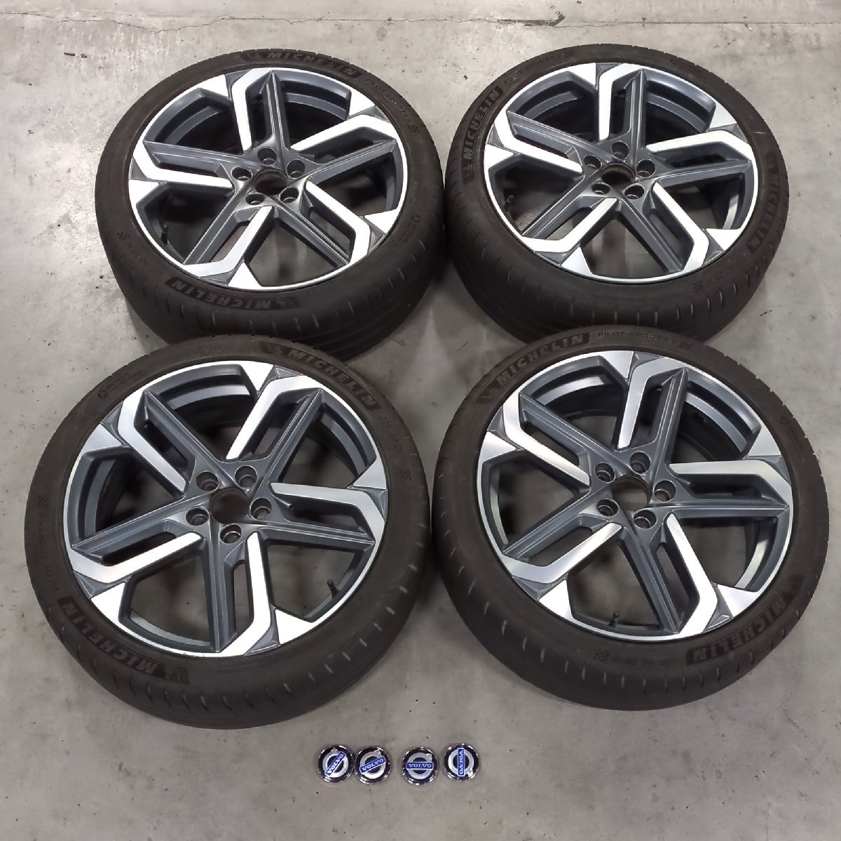 1  йен  VOLVO ... 7.5J×19×50 5 отверстие   оригинальный   диск   4 шт.    комплект   MICHELIN  шина   приложение   непосредственно  передача    только