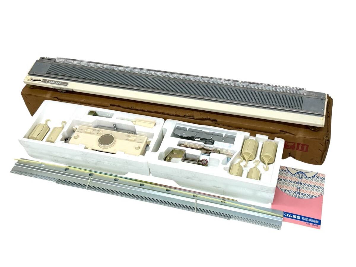 2E2...6 ★BROTHER/ brother ★  резиновый  вязальная машинка  KR-840 ... вещь   ремесленный   ручное ремесло  rib knitting machine