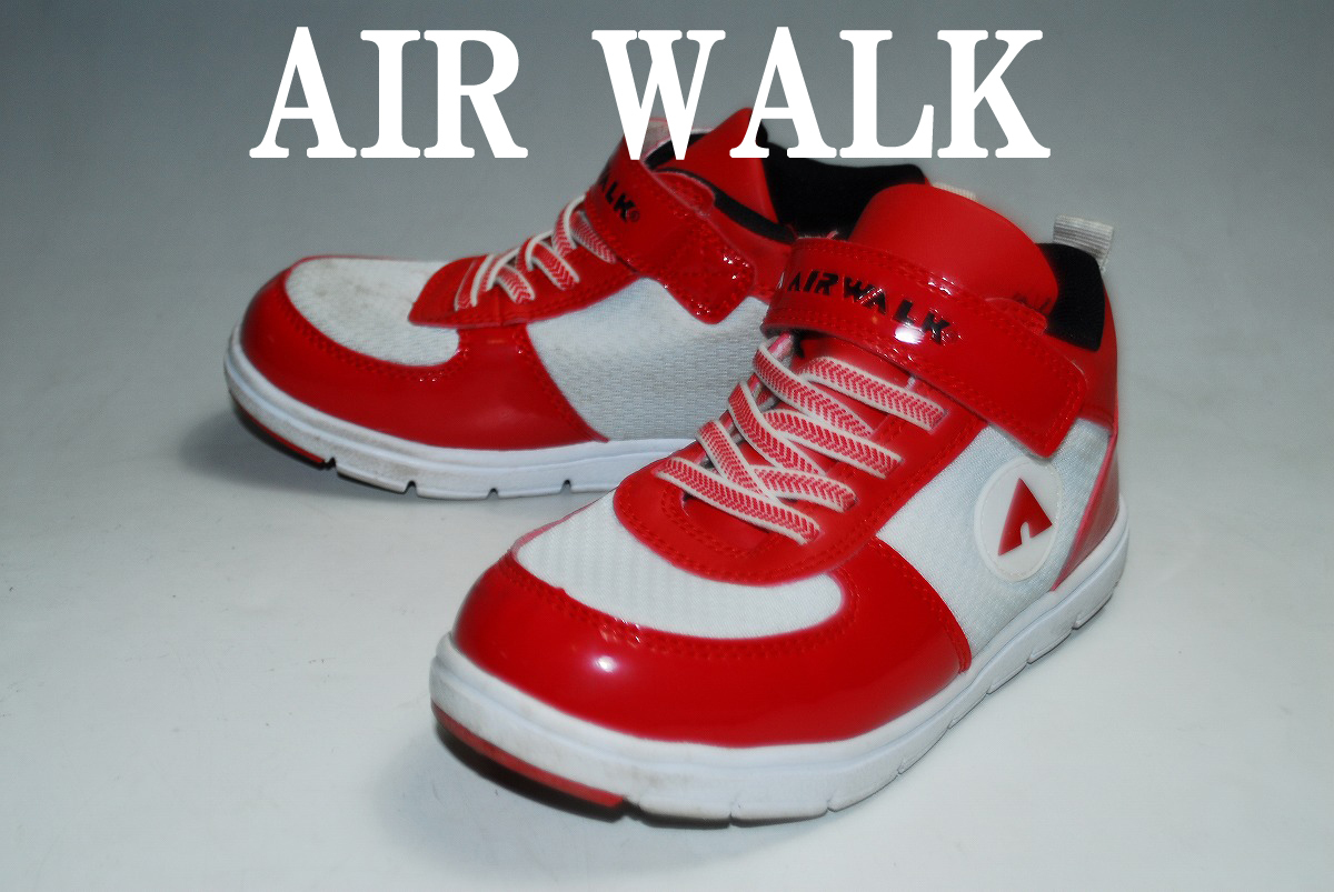 ◆DSC4559◆...   1000  йен  полностью  продажа  ！◆AIRWALK/ красный / белый /19㎝/.../ улица  сильнейший   кроссовки  ！ ощущение присутствия  отличный  ！ примечания  глаза     １ нога ！
