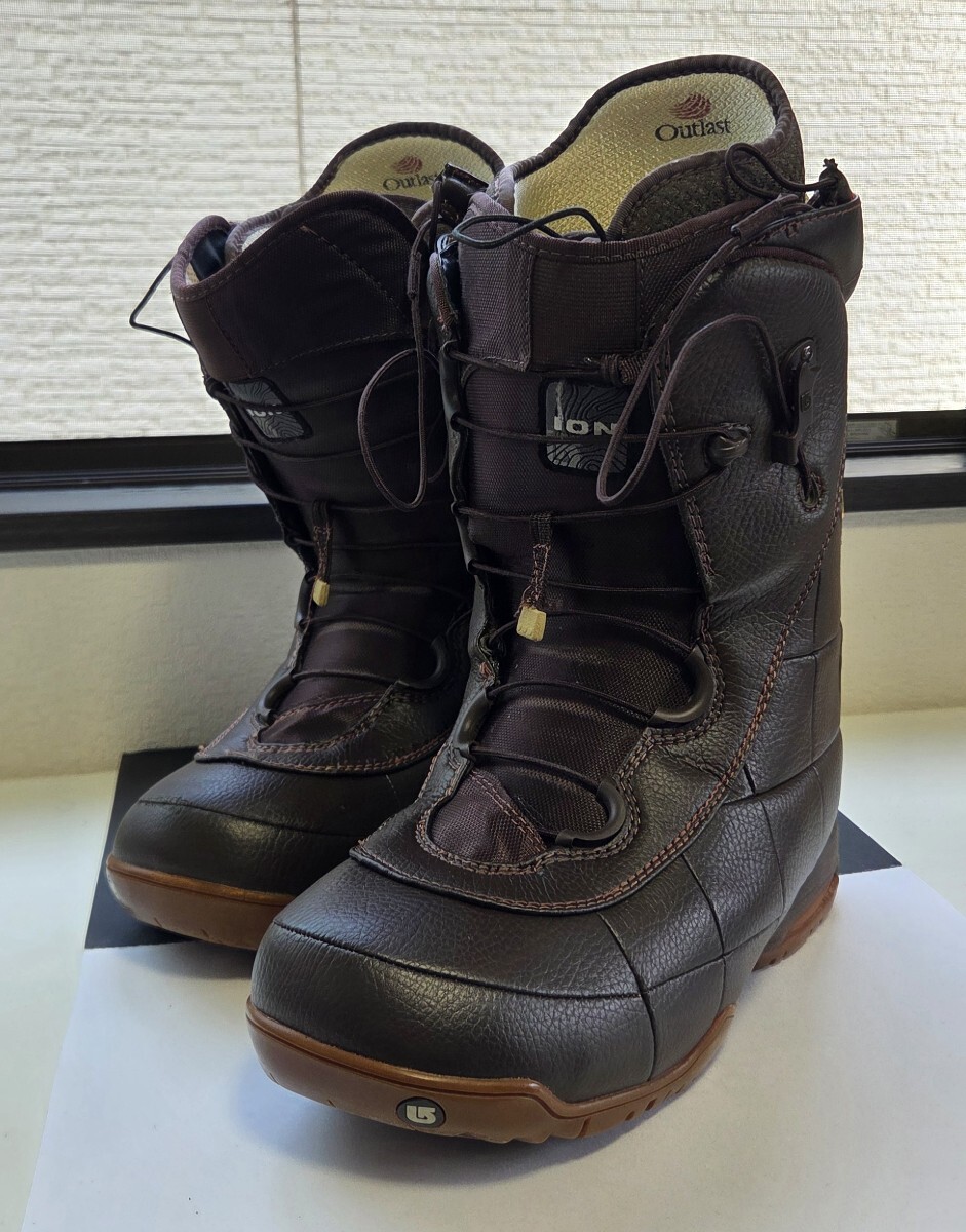 ☆BURTON ION  сноуборд  ботинки   коричневый  кожа  28.0cm  красивая вещь ☆