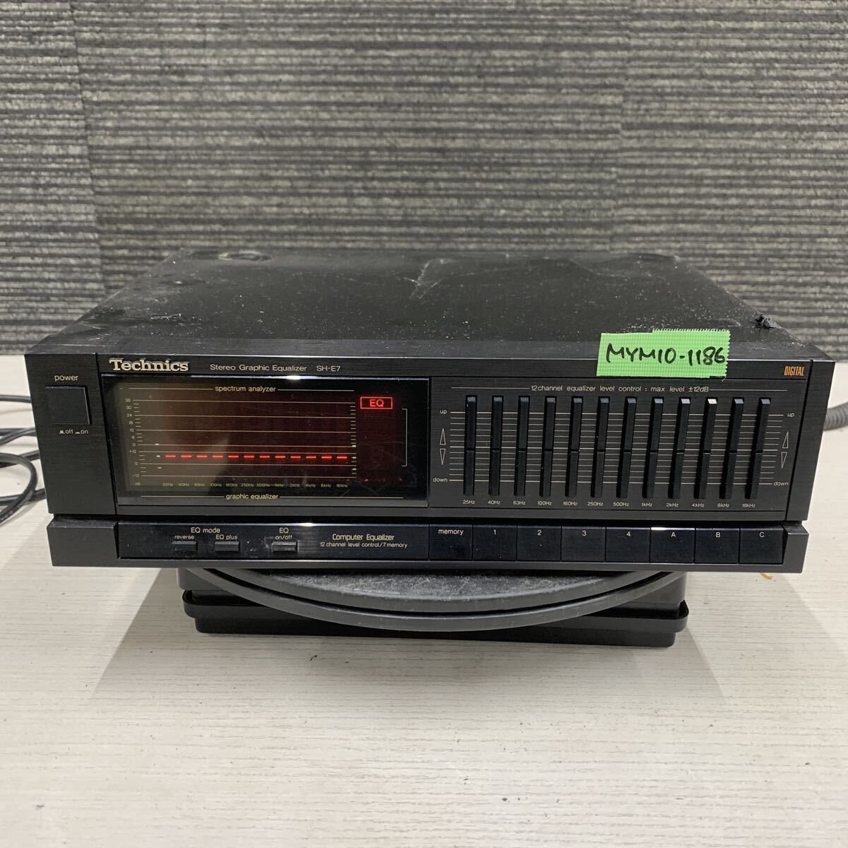 MYM10-1186  очень дешево  TECHNICS SH-E7 STEREO GRAPHIC EQUALIZER  включение питания  ,  Электропитание  On  ,  OFF OK  подержанный товар  товар в состоянии "как есть"  ※3 раз  повторно выставил   ... избавление