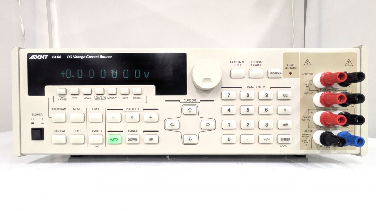 6166 (... сделано  *   стандарт  комплектующие  идет в комплекте )  стандарт ... эл. напряжение / ток  появление ... ADCMT S/N:341200040