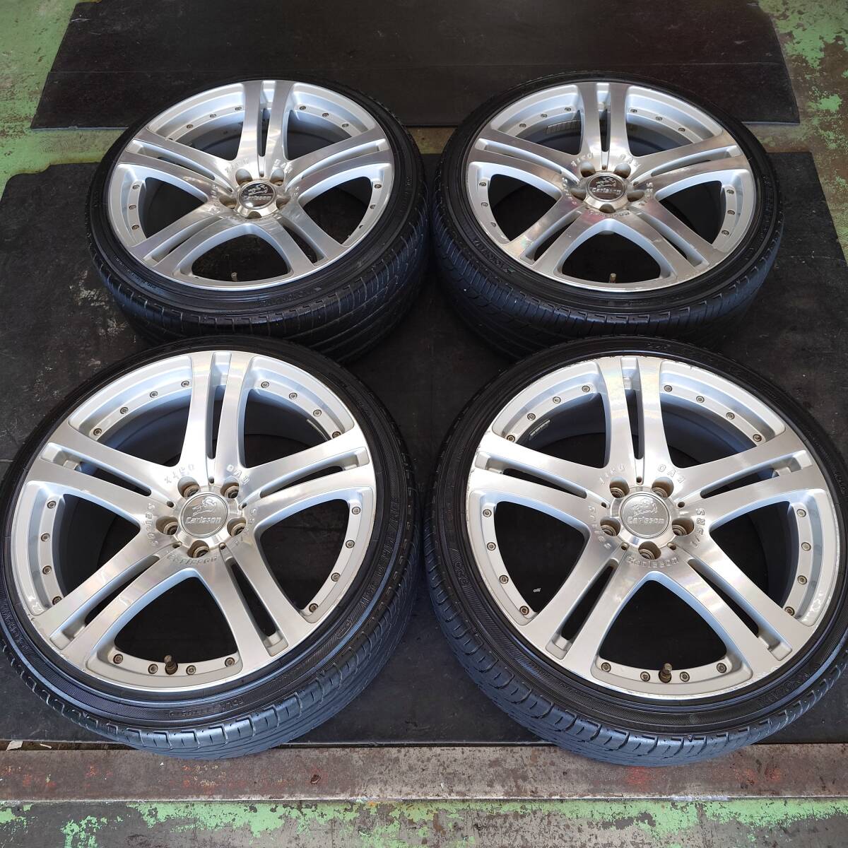 Carlsson 　1/5RS　EVO　Dark серия 　20 дюймов 　8.5J+40　9.5J+40　PCD114.3-5H★ сильные царапины (зазубрины)    имеется ★ Alphard 　 Vellfire 　 Celsior