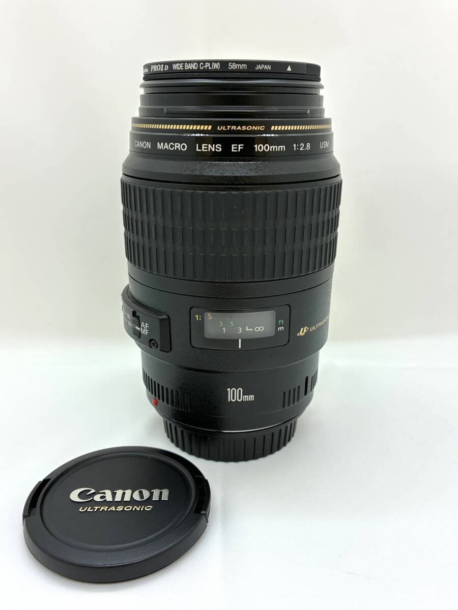 (SM6883)  Canon  CANON MACRO LENS EF 100mm 1:2.8 USM ULTRASONIC  камера  оптика    на работоспособность не проверялось
