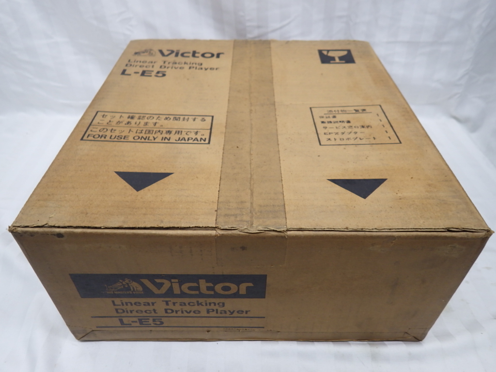 неиспользуемый  хранение товара 　 простой  проверено на работоспособность 　 Victor 　Linear Tracking Direct Drive Player　 проигрыватель пластинок 　L－E5