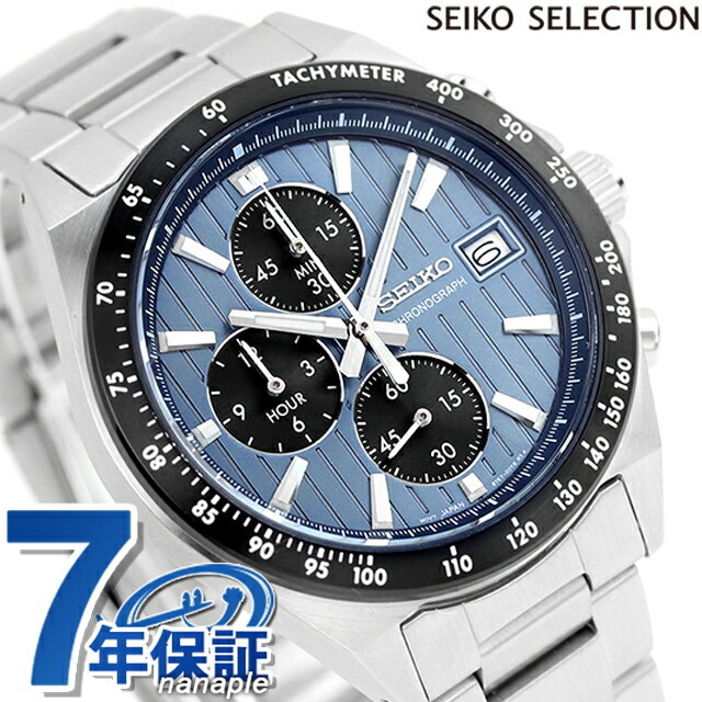 Seiko   selection   хронограф   кварцевый   наручные часы   брэнд   мужской   циркуляция   ограничение  SEIKO SBTR041  аналоговый   синий