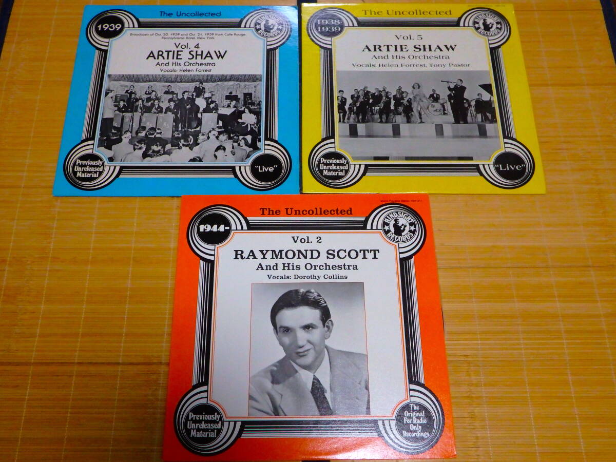 ★ дёшево  красивая вещь ！ высокачественный звук ！☆”Hindsight” LP 3 шт. ★R Scott vo: Dorothy Collins/ Artie Shaw Vol.4& Vol.5 vo: Helen Forrest ☆... название   отправка