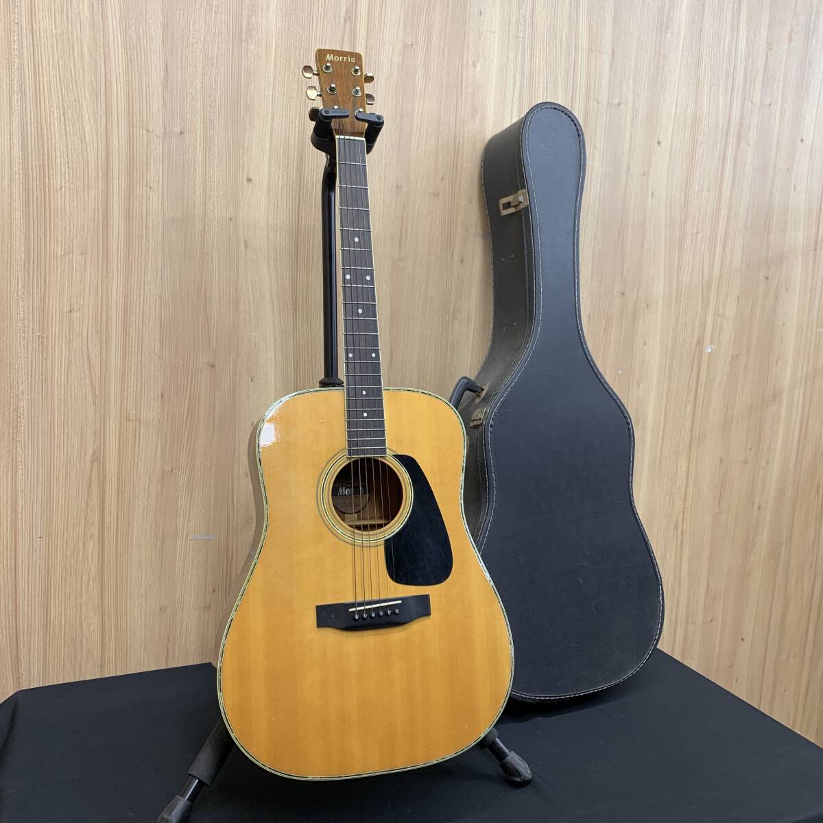 【Y16】 Morris MD-515  акустическая гитара  ... ремонт  5607-9