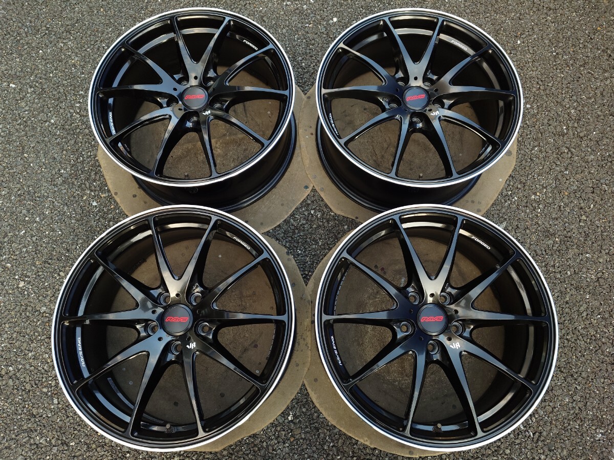 товар в хорошем состоянии   кованный  RAYS  Volk Racing  G25 CB 18 дюймов  7.5J+43 PCD114.3 5 отверстие   4 штуки