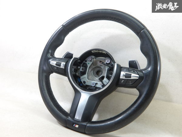 ★ рабочий   удаление  ★ BMW  оригинальный  3D20 F30 320d 3 серия  M спорт   до рестайлинга   руль    диск    руль   лопатка   коробка передач   включено  6131 7848641-01  полка