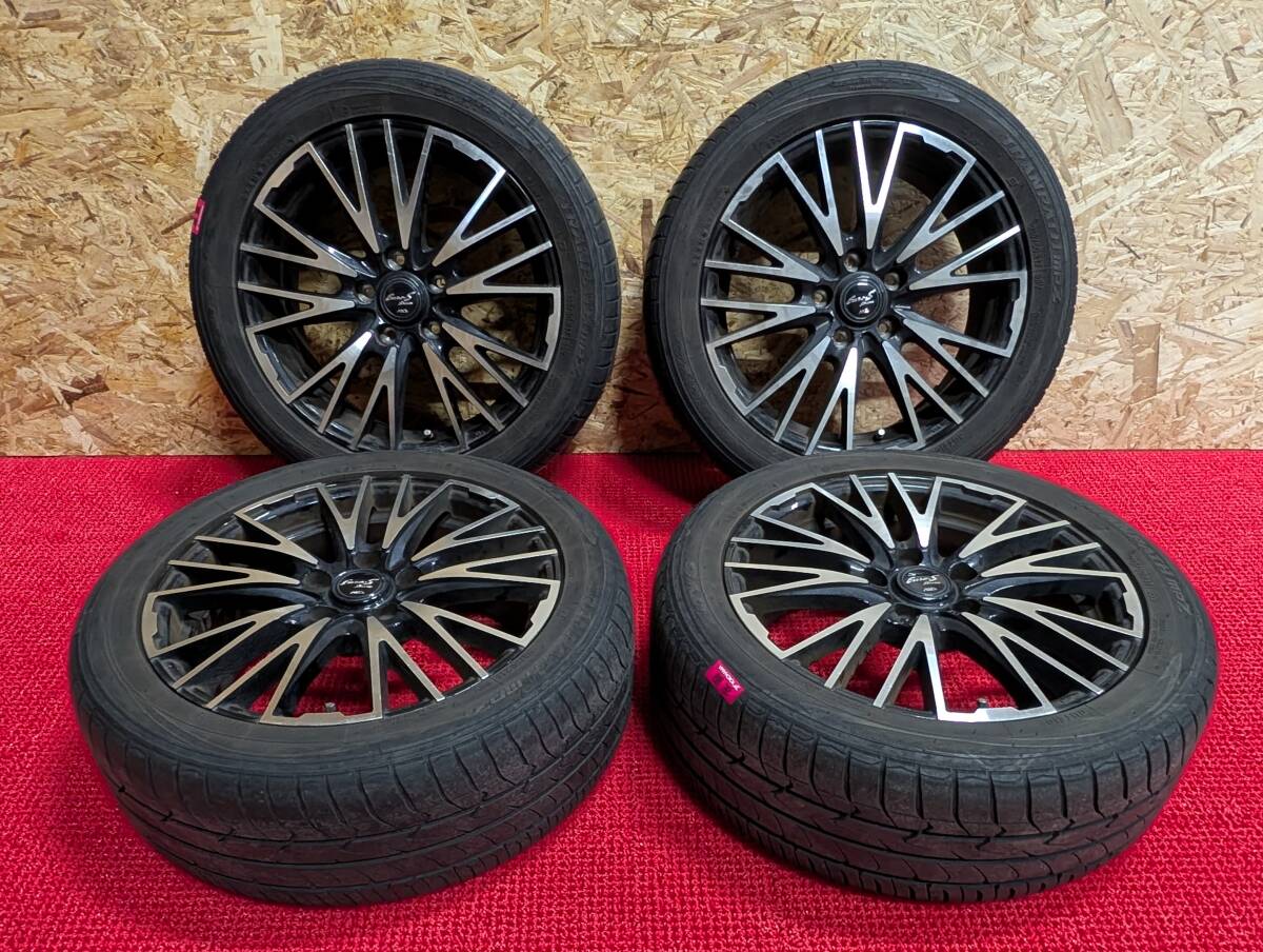 Euro-S Stream 17×7J 5 отверстие  PCD114.3 ET50 TOYO TRANPATH MPZ 215/50R17 2019 год выпуска   4 штуки   продажа !!
