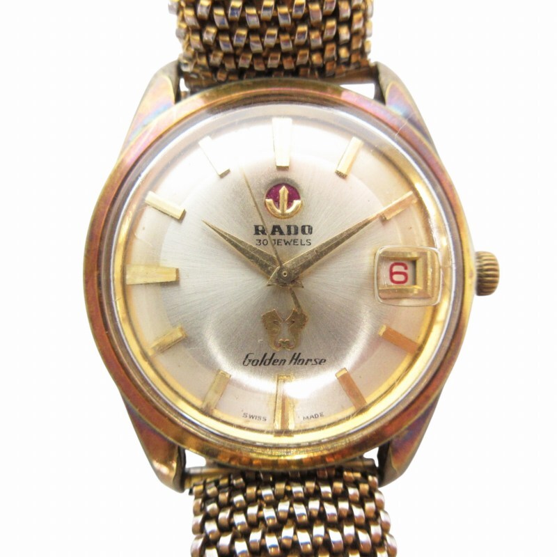 ... RADO  золотой  шланг   Golden Horse 30 камень   наручные часы   часы    с ручным заводом  сетка  цепь    золотой  цвет  /HO  женский