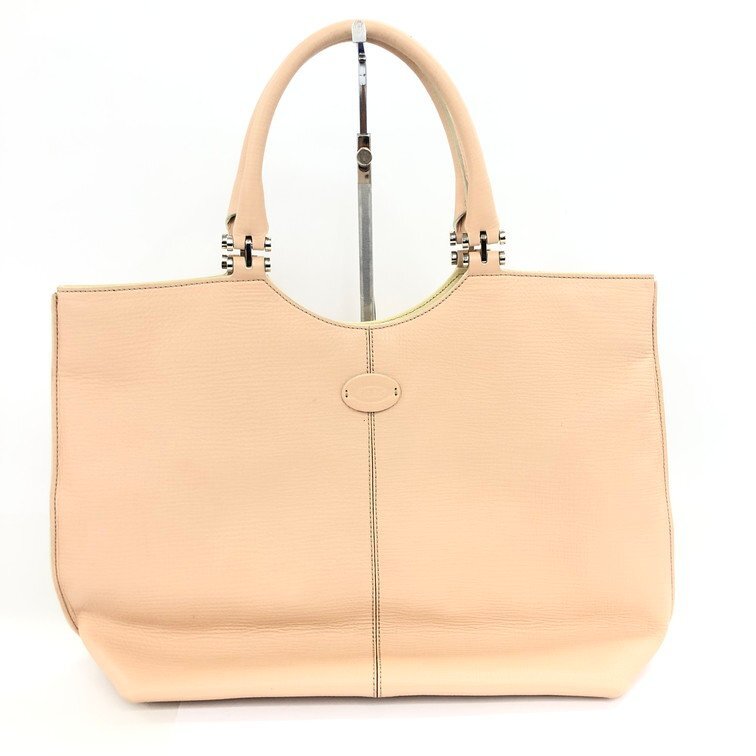 TODS　...　 сумка для покупок 　 лого  　GENUINE LEATHER　 натуральная кожа 【EIAK3004】