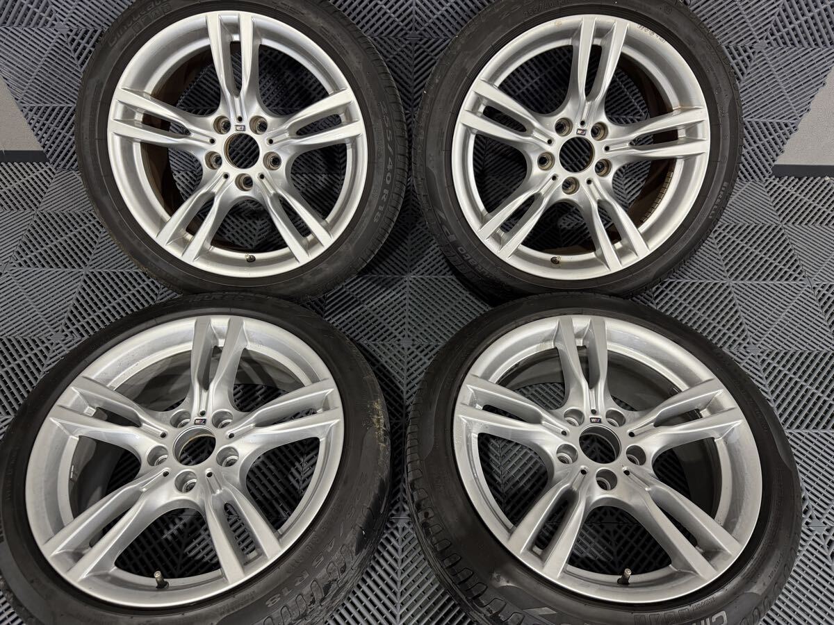 1  йен 〜 продажа  ！ BMW F30 F31  оригинальный  18 дюймов   глубина протектора  шина  идет в комплекте  4 штуки  комплект  　 звезда   спица  *  ... кольцо  400M