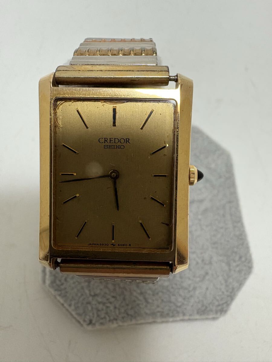 SEIKO CREDOR ... 5930-5090 14K обозначение   кварцевый   наручные часы   товар в состоянии "как есть"