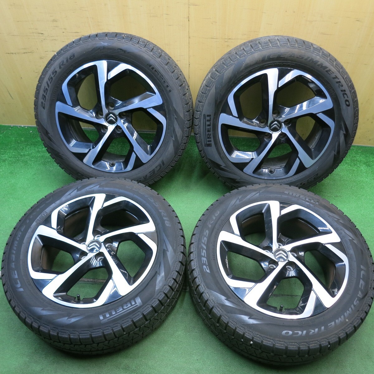 большой остаток протектора  ！8.5...◎... C5  воздух   крест    оригинальный  235/55R18  зимняя резина   Pirelli   лед  ... 18 дюймов  PCD108/5H◎6071905HA...