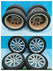 Y7642-3-12-120 DAA-AZK10 SAI　 Sai   оригинальные диски  　225/45R18 7J×18 дюймов +39　...2024 год   глубина протектора   имеется  　【 частное лицо  дом  доставка на дом    невозможно 】