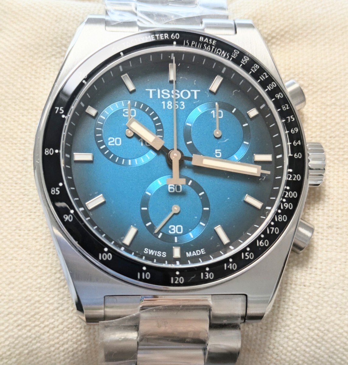 новый товар  неиспользуемый 　TISSOT　 Tissot  PR516  хронограф  40mm 10 атмосферное давление  водонепроницаемый  T149.417.11.041.01　 мужской 　 наручные часы  мужской  часы  　 голубой зеленый