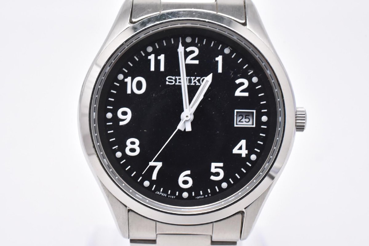 SEIKO  Seiko   V157-0DX0   серебристый  3 игла  ...  нержавеющая сталь  10BAR Solar  мужской   наручные часы   день  ...  антиквариат
