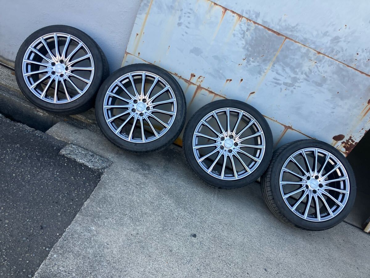 Lehrmeister LM-S FS15 20x8.5J +38 114.3/5H  темный металлик   полиэстр ...  4 штуки  комплект  　 Alphard   Vellfire  для  кольцо концентратор 4 шт. идет в комплекте ！