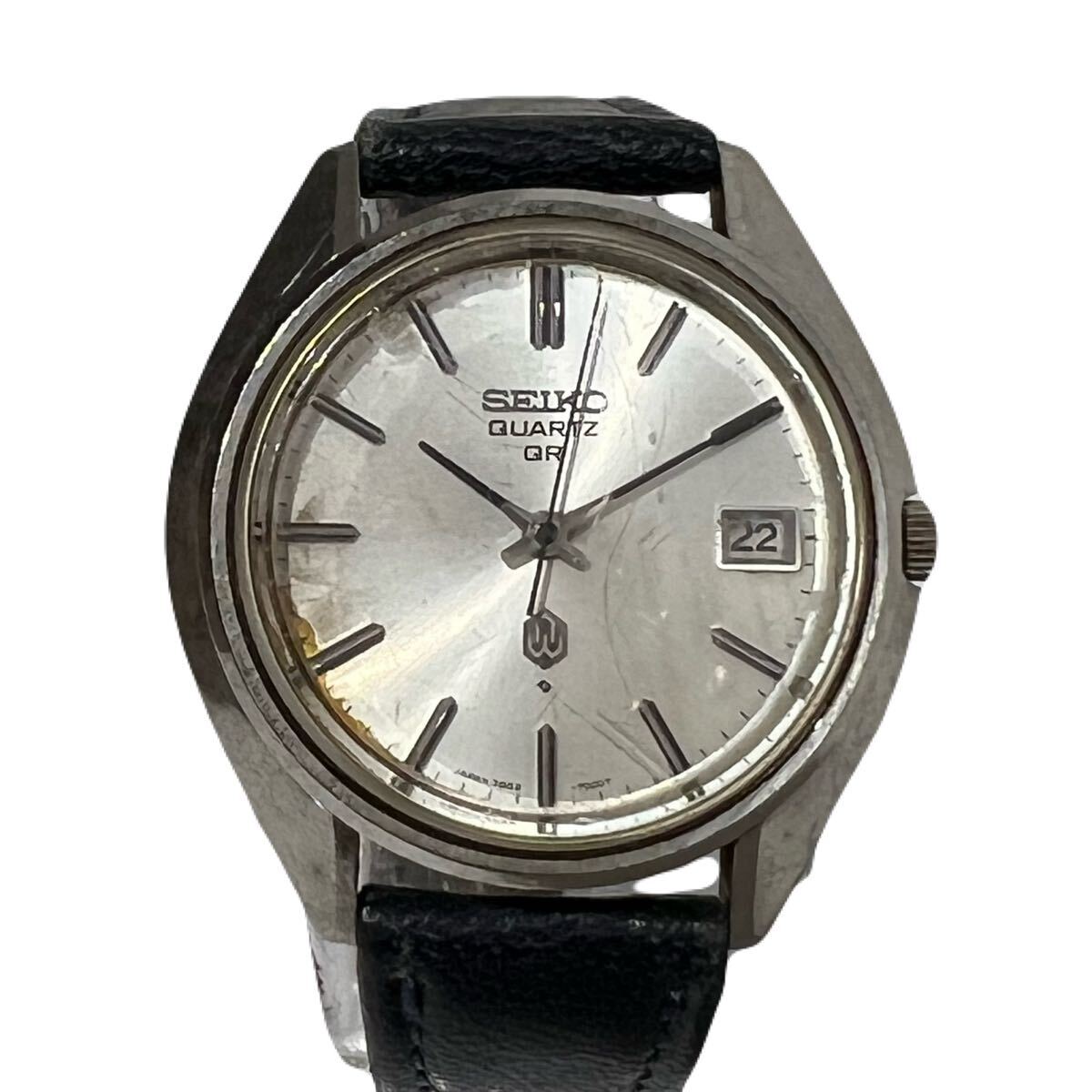 △sk-319 SEIKO  Seiko   QR 3862-7001  наручные часы   кварцевый   день  ...   серебристый  циферблат   товар в состоянии "как есть"  S746-8