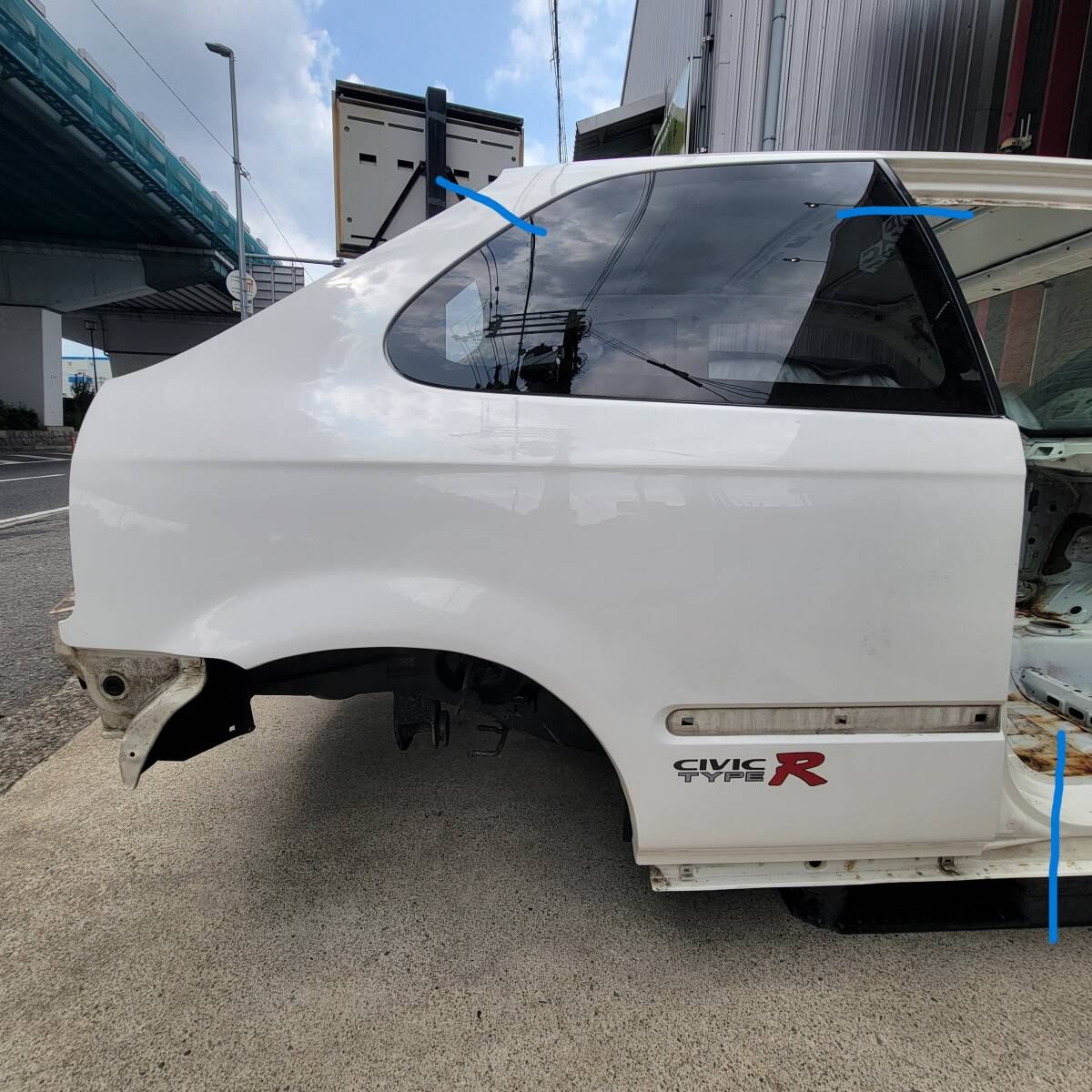 Civic /EK9/ четверть / правый /... корпус  / тип R/E-EK9/ Хонда /HONDA/ оригинальный / нецелевое использование / Осака /CL7/DC2/EG/EF/CR-X/ MUGEN /MUGEN