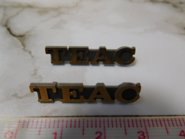редко встречающийся  редкий ☆... подержанный товар  *  TEAC *   TEAC  *   аудио  производитель / динамик （ 2шт.  вместе ）2.8㎝ *   эмблема ... *   в настоящее время  вещь  *   антиквариат