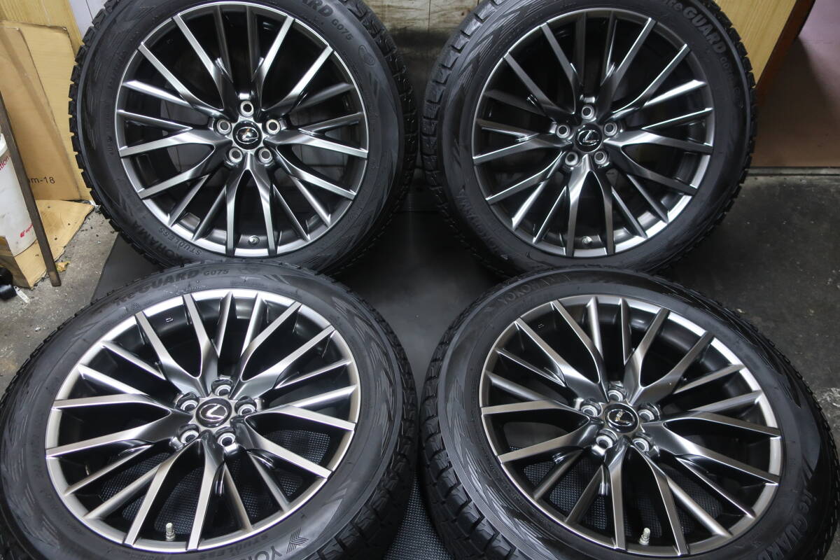 Зима  для   зимняя резина   YOKOHAMA   G075 235/55R20  большой остаток протектора    Lexus  оригинальный  RX F спорт    красиво  товар   в помещении  хранение товара   Передача товара из рук в руки OK  заснеженная дорога  спокойствие