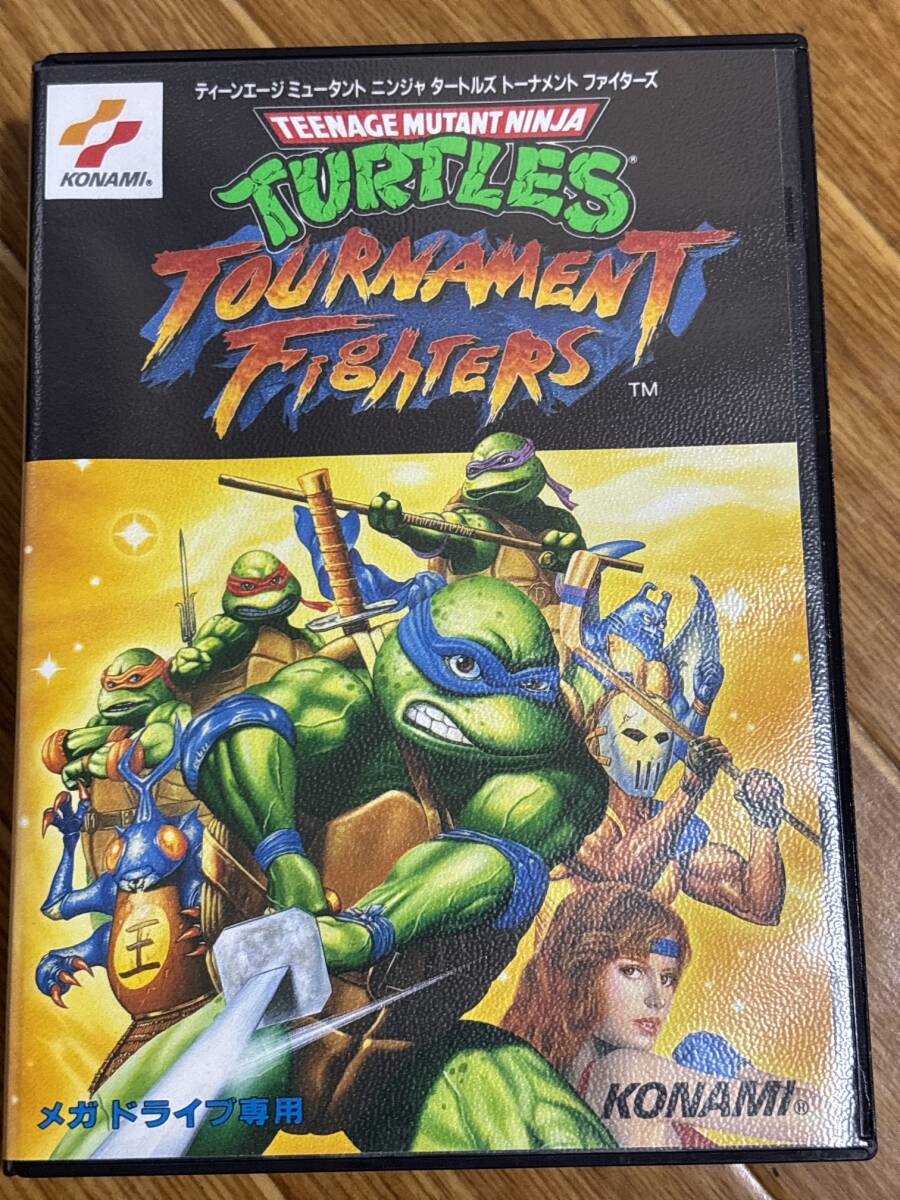 ★ проверено на работоспособность ★ mega   drive  мягкий 　T.M.N.T. ... T.M.N.T Tournament Fighters KONAMI  внутри страны  подлинный товар