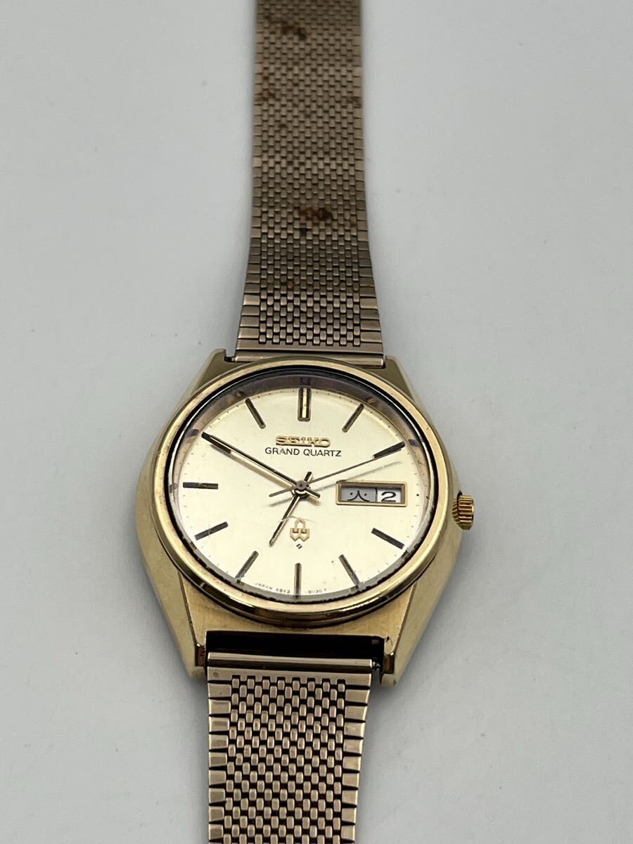 SEIKO GRAND QUARTZ 4843-8030  день   день  ... GP  сетка ремень  Характеристики