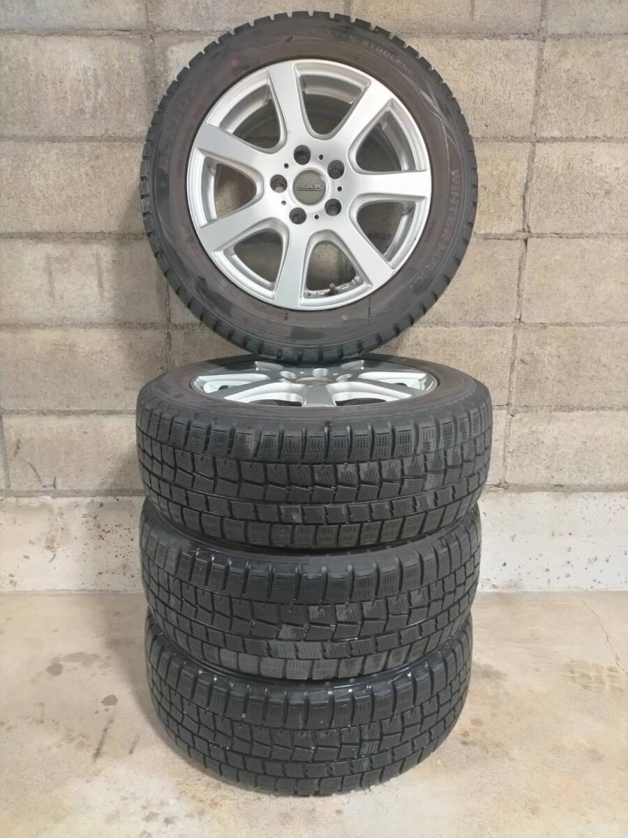 MAK　 диск  　PCD 112 6 1/2JX16  зимняя резина 　205/55R16　91Q　DUNLOP WINTER MAXX WM01  2015 год   пр-во    Mercedes-Benz 　A　B　CLA