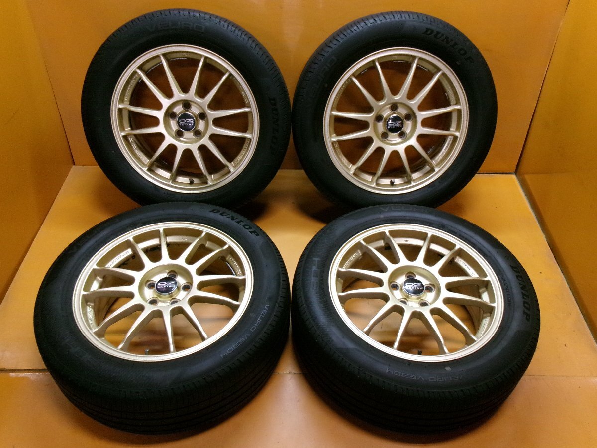 ☆...☆ шина  диск  　O *  Z  racing    золотой  ...　 форестер 　7.0J +48 100-5　225/55R17　R171011　 подержанный товар 　21.20　