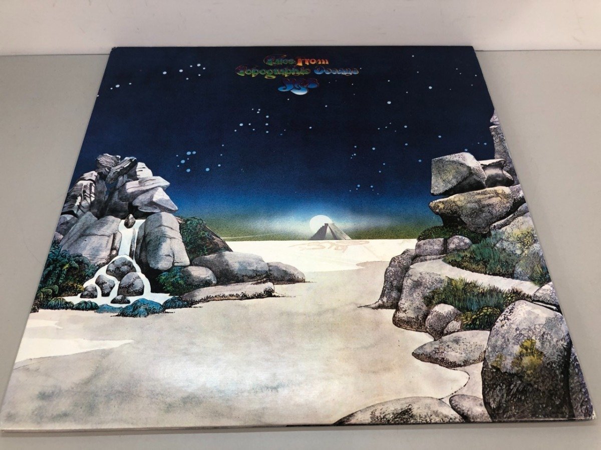 ▼　【LP пластинка  Tales from Topographic Oceans YES  море  ... форма ...    вещь ... ... P5128~9A】213-02606