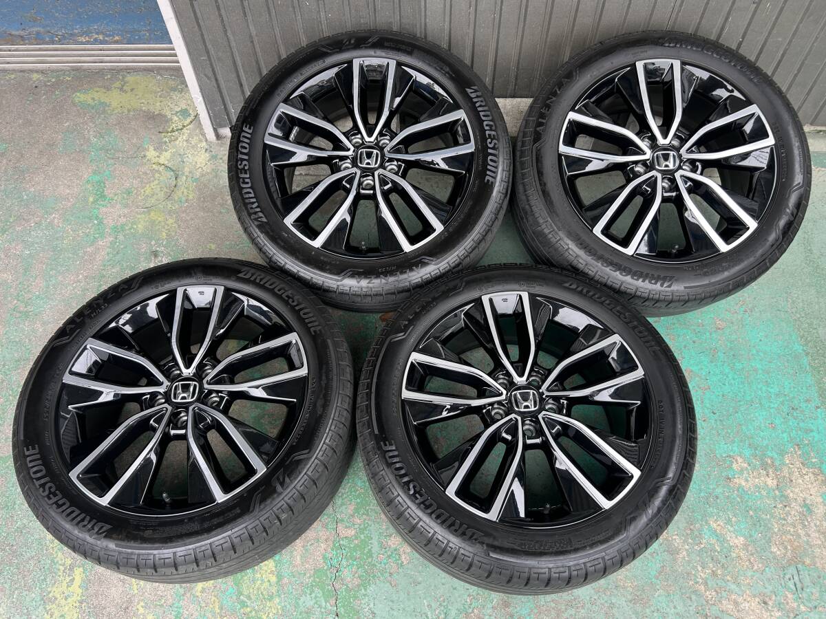 Хонда  оригинальный  Vezel  e:HEV Z 18×7.5J+55 5H-114.3＆ Bridgestone  ALENZA H/L33 225/50R18 2023 год