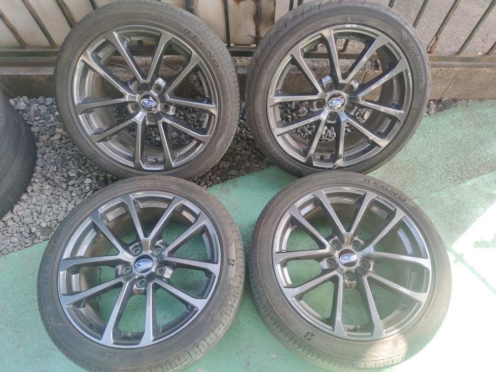 【VAG *   особый   доставка бесплатно 】WRX S4 18 дюймов  8.5Ｊ +55 PCD114.3  оригинальный  245/40R18  Impreza   форестер   шина  идет в комплекте  диск   4 штуки  комплект  (Ｍ)