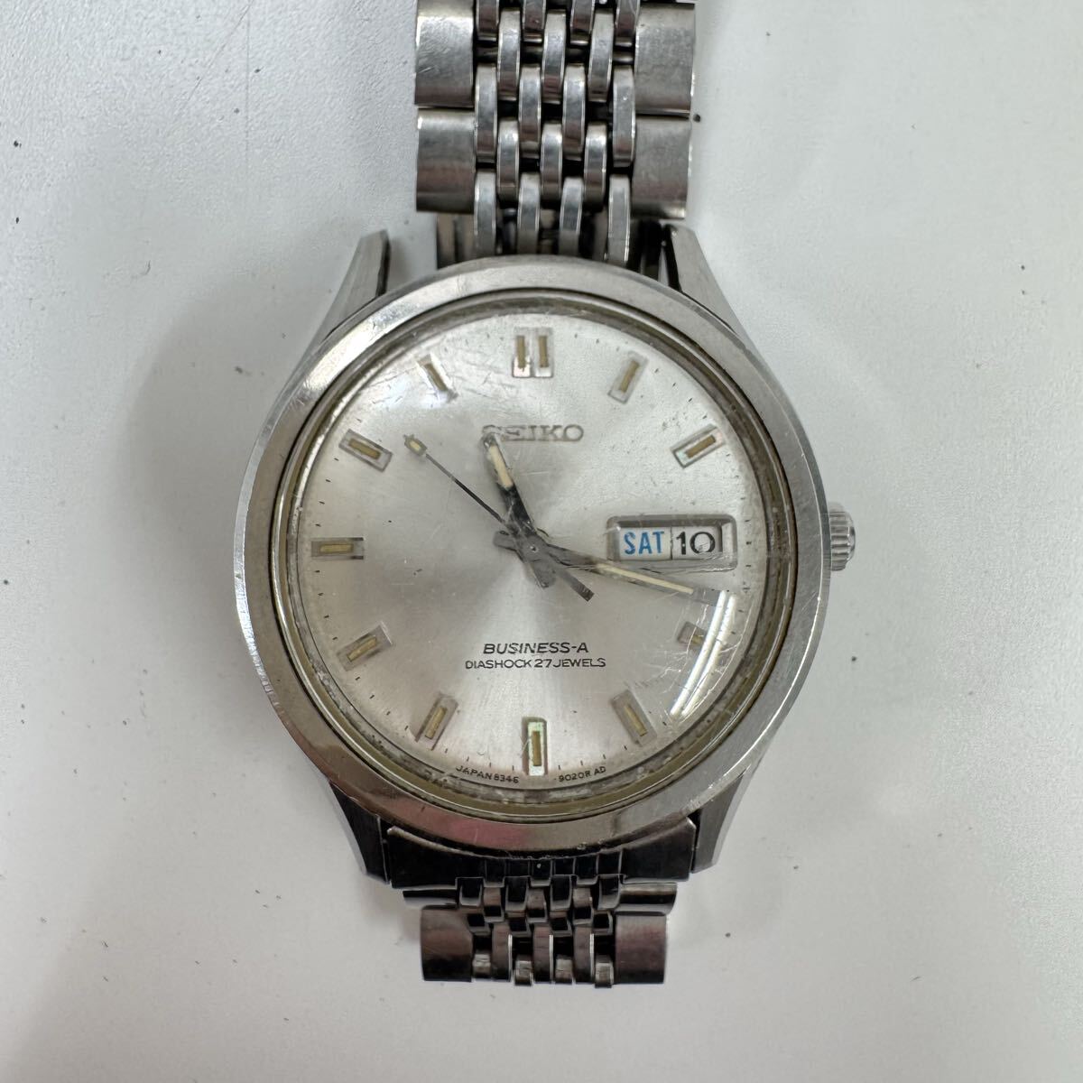 HS260418SK【SEIKO】  Seiko   Business-a 8346-9000  наручные часы   автоматически  скручивание    день   день  ...  вода ... крыша   нержавеющая сталь  Сталь  ремень  повреждение