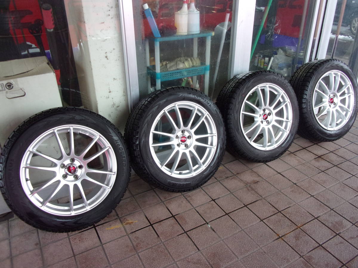 ♪S3076　RAYS　 грамм  ...57...  Stream 　 YOKOHAMA  　225/55R18　 шина  комплект  　 Субару XV♪
