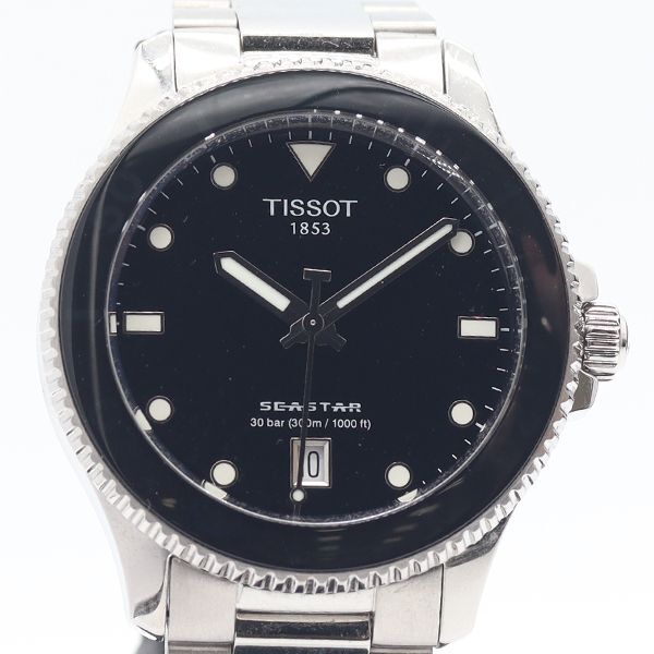 ... коробка  включено   работа    Tissot  ... звезда   1000 T120410A QZ  день  ...  черный  циферблат   мужские наручные часы   10JWY NAM ABC33314