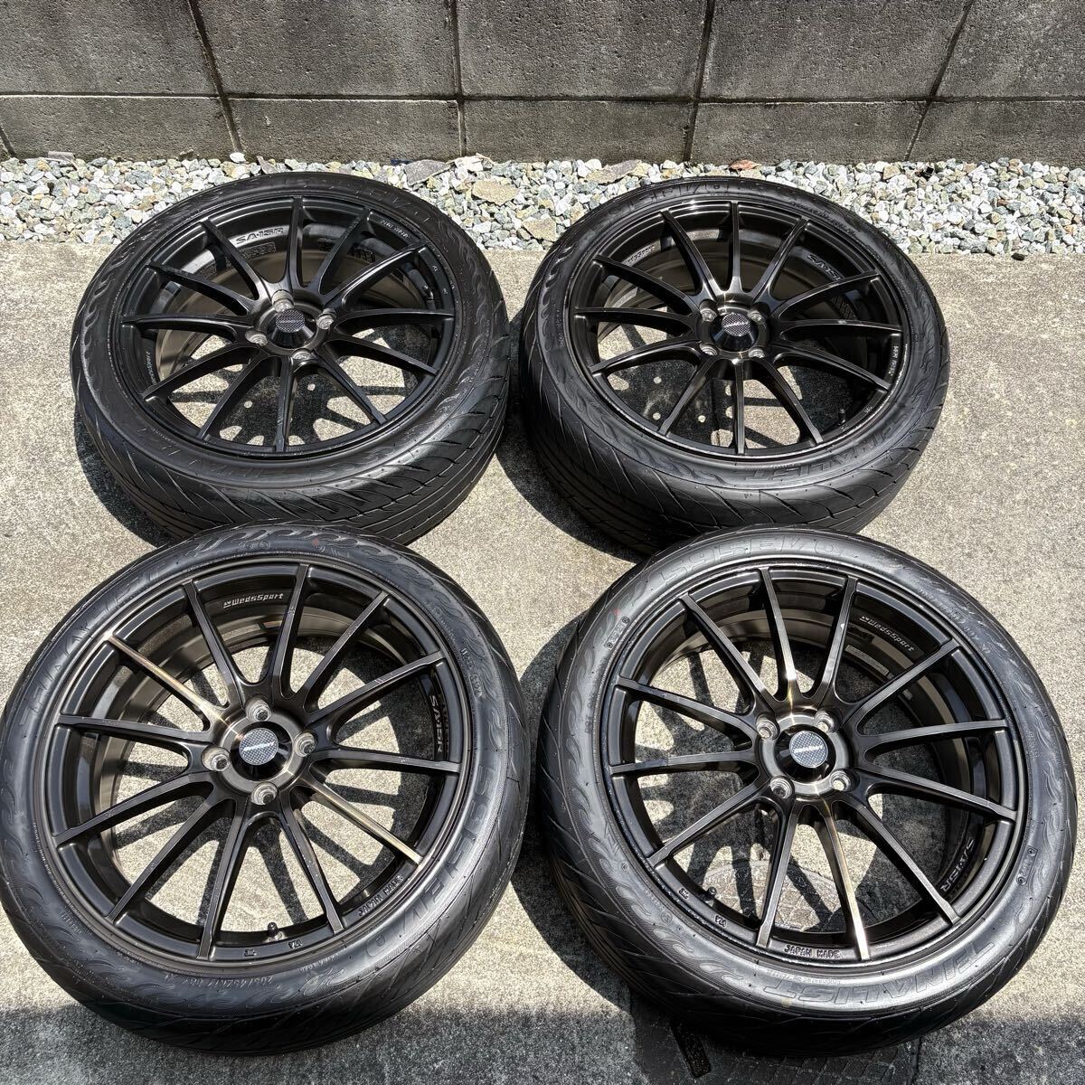 Weds Sport  Weds  SA 15R  аллюминий   диск   17 дюймов  7J +50 pcd100 4 отверстие  ... 205 45 17  сделано в Японии   Swift   Vitz   Demio