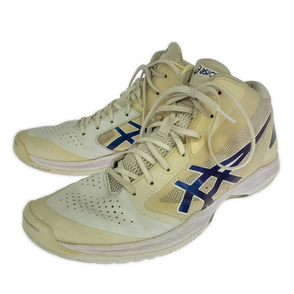 ASICS ... Schick ...  кроссовки   size26.5cm/ бежевый × белый × синий