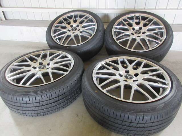 дёшево  продается set!! WORK RYVER (18x8+42 5H/114,3)  большой остаток протектора  (DL EC204/2025) 225/45R18  Crown   Camry   Odyssey   Estima   Prius α  остальное
