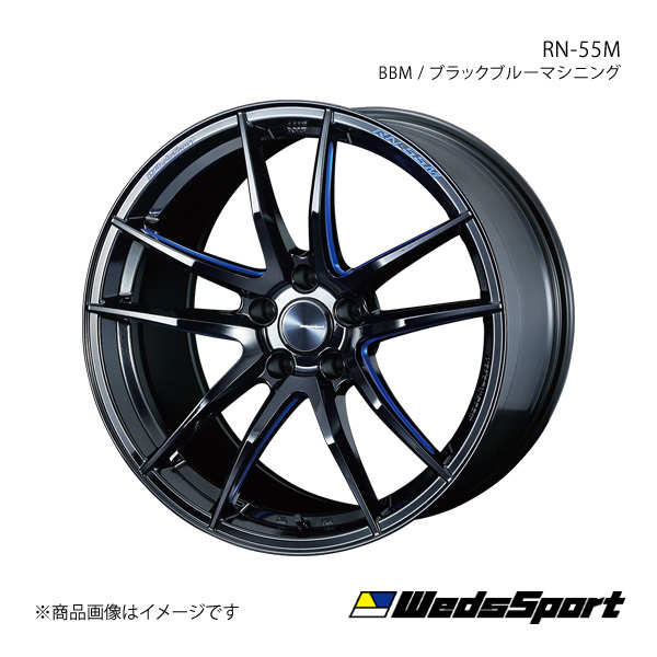 WedsSport/RN-55M  X-Trail  T31  оригинальный  шина  размер  (225/45-19)  алюминиевый диск  1шт.  【19×8.0J 5-114.3 INSET45 BBM】 0073552