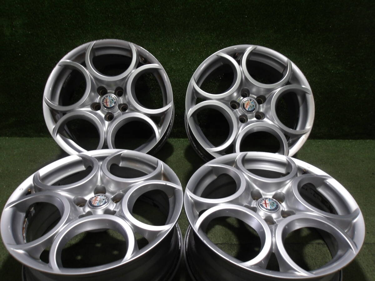 ☆　 диск  　ALFAROMEO　 Alfa Romeo  　18×7.5J　+41　PCD110　5H　  серебристый 　 4 штуки 　... ...☆