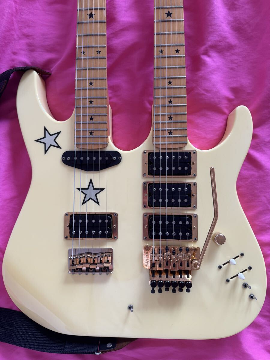 Kramer Richie Sambora Double Neck guitar Vintage, Original Parts, 1980’s Mint ...　...  электро-гитара  чрезвычайно  красивый
