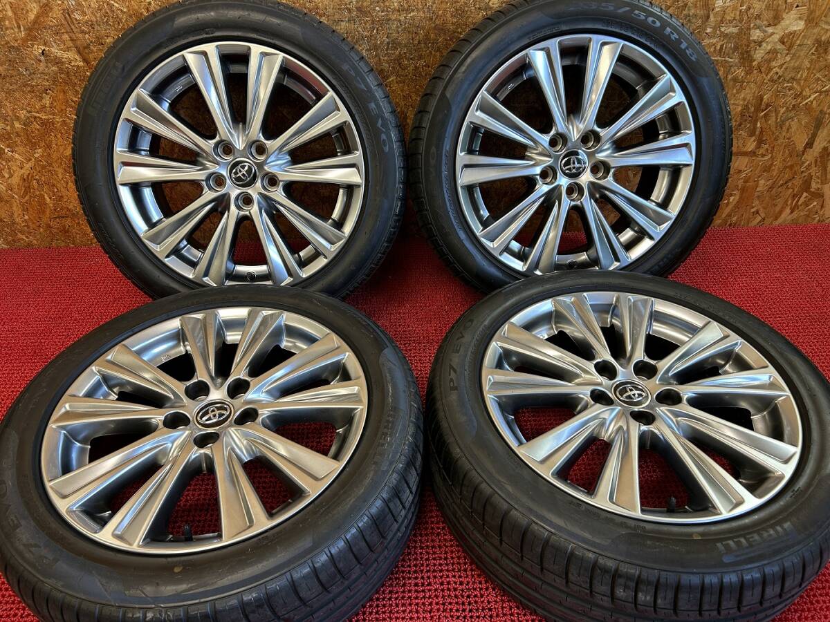 Toyota  30 Alphard   Vellfire  оригинальный  18 дюймов  7.5J +45 235/50R18  Pirelli   лето  шина   4 штуки   продажа !!