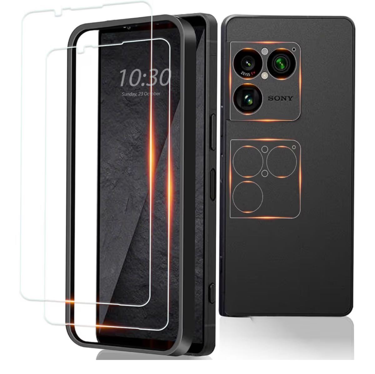 поддержка Xperia 1 VIII  стекло  пленка  2 шт.  +  камера  пленка  2 шт.  【 Япония ... пр-во  】 твердость  9H  ударостойкий  【 руководство  ... идет в комплекте 】 простой   наклеивание