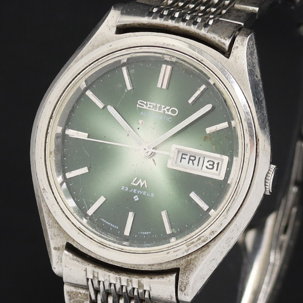 1  йен   Seiko   ... 5606-7071 23 камень  AT/ автоматически   книги   день   день  ...  зеленый  циферблат   мужские наручные часы   2550000 6ERY KUT