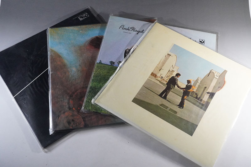 【K605】PINK FLOYD／ Pink Floyd 　4 шт.  разные 　ATOM HEART MOTHER/MEDDLE  и тд. 　　 пластинка 　LP　