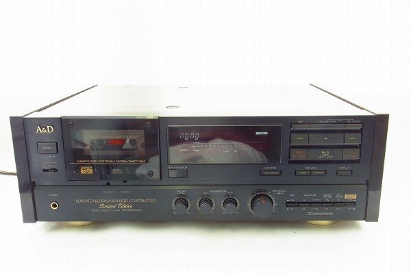 R151-J40-896 A&D GX-Z7100LTD  стерео  кассетная дека   проверка включения произведена   товар в состоянии "как есть" ③＠